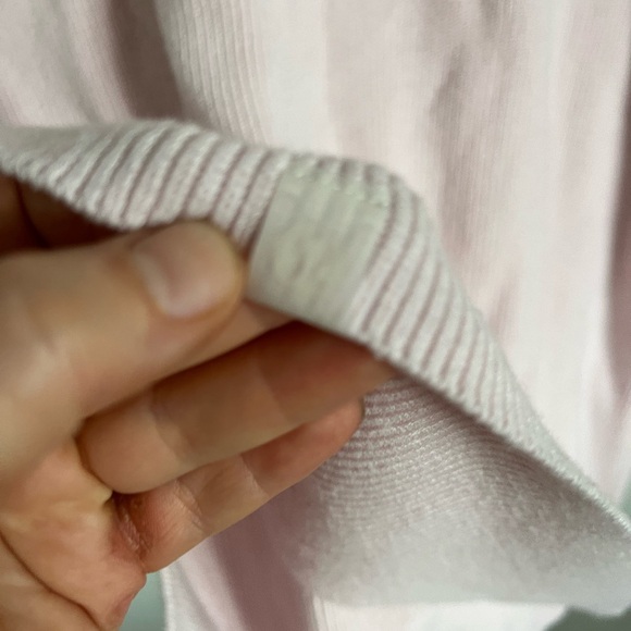 Lululemon Merino Wool-Blend Ribbed Crewneck Sweater
Heathered Pink Peony, size L - Picture 6 of 6